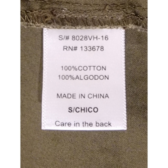 Love Tree Army Green Cotton Utility Vest - Picture 8 of 8